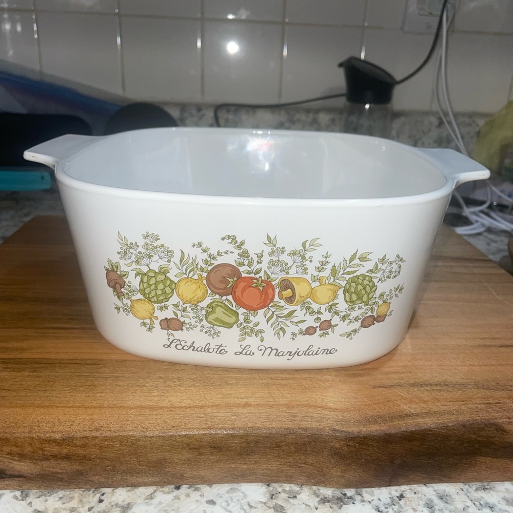VINTAGE 3 QUART CORNINGWARE L’ECHALOTO LA MARJOLAINE A-3-B. - Picture 9 of 10